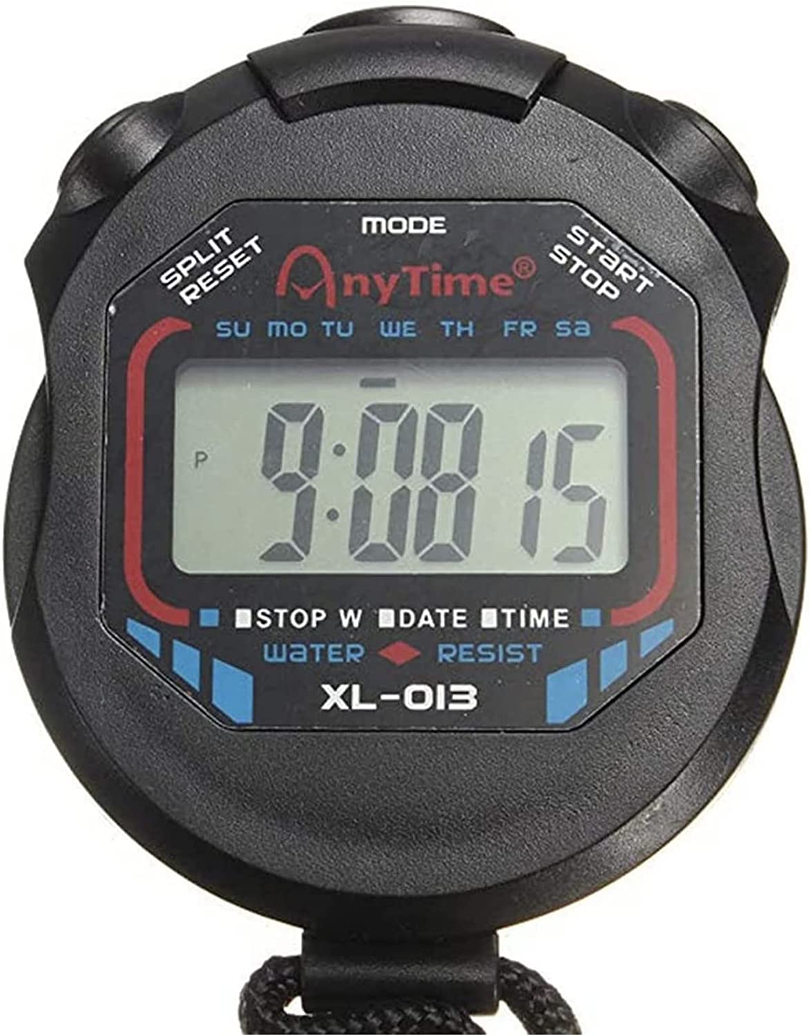 fITtprintse Contatore orario Portatile ABS Digitale Orologio cronometro Sportivo Digitale Cronografo Sportivo Impermeabile Professionale Timer Durevole 